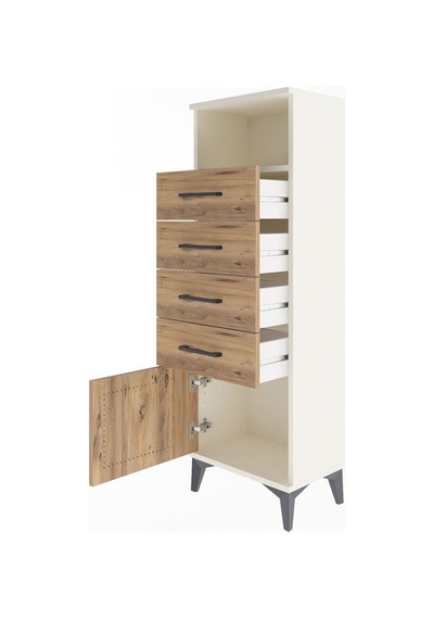 Arges Dolap Tek Raflı 4 Çekmeceli Tek Kapaklı 44x30x134 Aytaşı-çam Aytası Arges Dolap Tek Raflı 4 Çekmeceli Tek Kapaklı 44x30x134 Aytaşı-çam Aytası