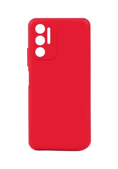Tecno Pova 3 Kılıf Kamera Korumalı Silikon Rubber Arka Kapak Kırmızı