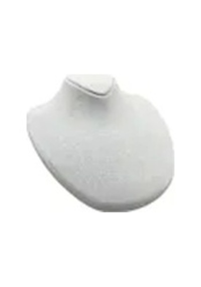 Yerli Üretim Süet Kumaş Rose Manken Gri Renk 20/18 Cm Kolye Gerdanlık Takı Sergileme Mankeni Çok Renkli