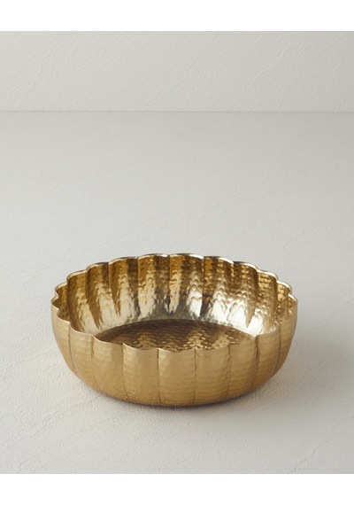 Regina Metal Dekoratif Tabak 18 X 18 X 5 Cm Gold