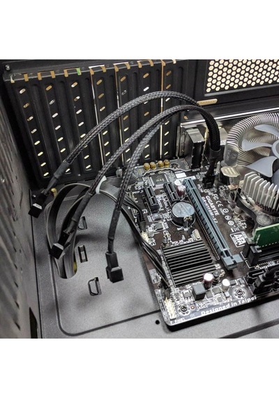 1 To 3 Çoğaltıcı 25cm Fan Uzatma Kablosu Y Tip 4 Pin 3 Pin Bilgisayar Kasa Anakart Ekran Kartı