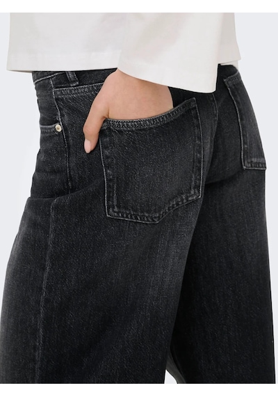 Only Onltoledo Mw Loose Straight Kadın Jean Pantolon 15378070 Siyah