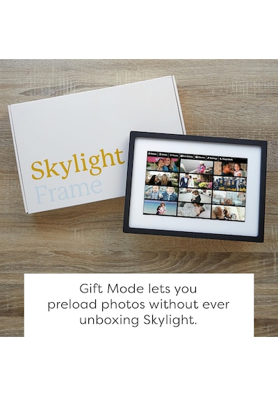 Skylight 10 Inc Dijital Resim Çerçevesi - Dokunmatik - Telefon Kontrollü, Siyah