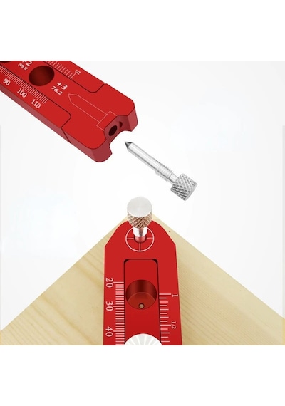 Rox Wood 0165 Ahşap için Alüminyum Dairesel İşaretleme Cetveli