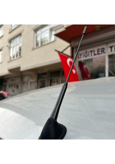 Oto Anten Siyah Tavan Anteni Ve Gövde Takımı Uzun Kısa Ayarlanabilir Tüm Araçlara Uyar