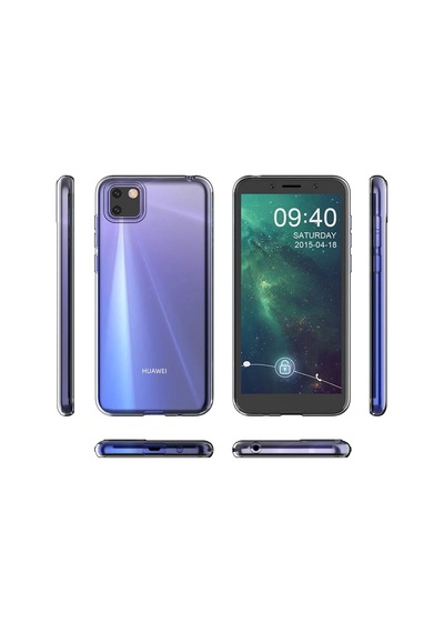 Newface - 969 - Huawei Y5p Kılıf Lüx Şeffaf Silikon - Ece-umay - - Şeffaf