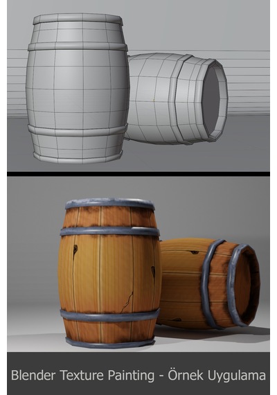 Blender Texture Painting Video Ders Eğitim Seti