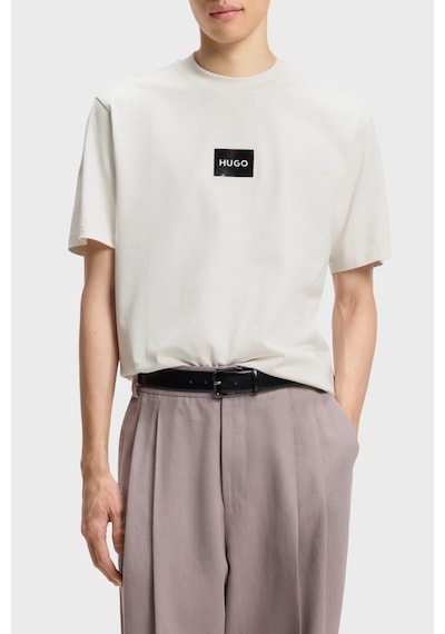 Hugo Erkek T Shirt 50557445 102 Ekru