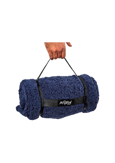 Peluş Polar Kamp Battaniyesi - Lacivert - Acil Durum Battaniye - Argeus Camp 001