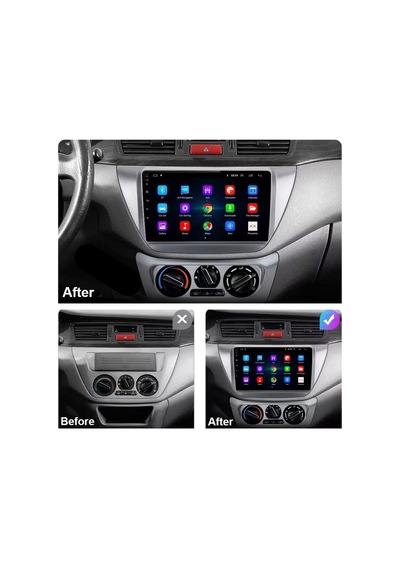 Navix V8 Turbo 4-64 Mitsubishi Lancer 2004-2008 Android Multimedya Carplay Sistemi 10"