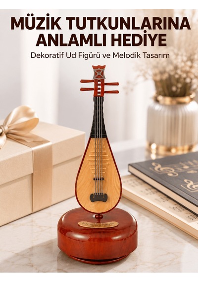 Enstrüman Figürlü Melodi Çalan Dekoratif Müzik Kutusu - Uczzzpipamüzikutusu-9