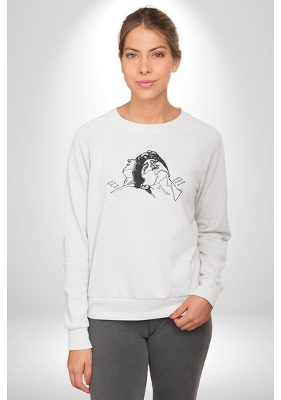 Elio Ve Oliver Call Me By Your Name Unisex Beyaz Baskılı Sweatshirt Beyaz