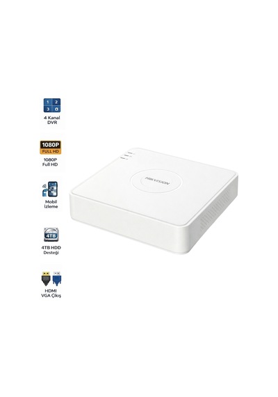 Ds-7104hghı-m1 4 Kanal Turbo Hd Dvr 4tb Disk Destekli