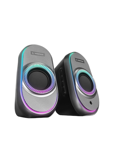 Rampage Rms-x3 2.0 6w Bluetooth Özellikli Siyah Multimedia Rgb Işıklı Gaming Usb Speaker Kdo