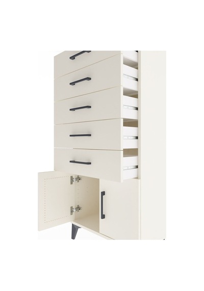 Arges Dolap 5 Raflı 2 Kapaklı 60x30x134 Aytaşı-aytaşı Aytaşı