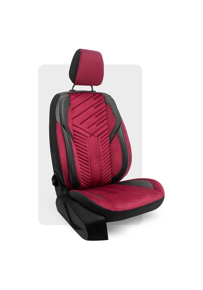 Otexo Panther Taytüyü Ortopedik Destekli Airbag Uyumlu Universal Oto Koltuk Kılıfı Siyah - Bordo