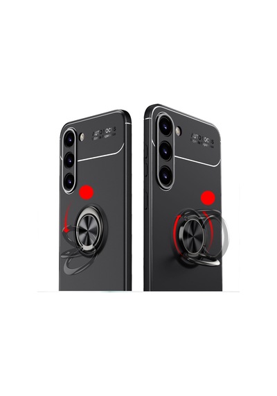 Zore Galaxy S23 Plus Uyumlu Ravel Silikon Kılıf-siyah Siyah