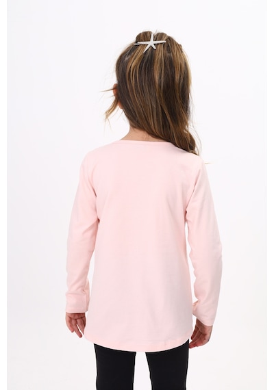 Toontoy Kids Toontoy Kız Çocuk Nutella Baskılı T-shirt Pudra