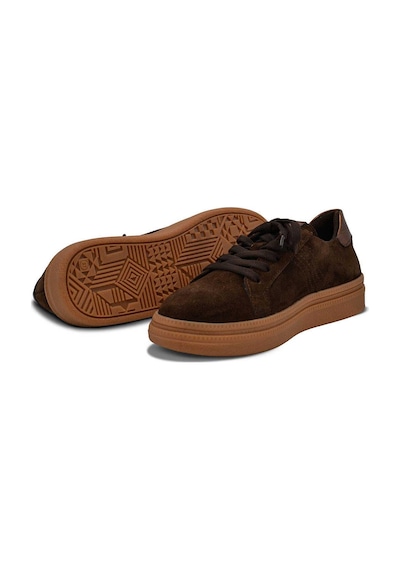 Venüs 2652451k Kadın Hakiki Süet Deri Yıldız Desen Sneaker Ayakkabı Kahve