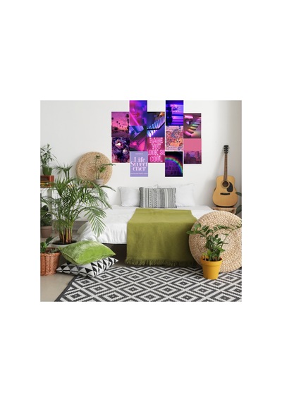 Pinky Purple Poster Duvar Kağıdı Seti-a6