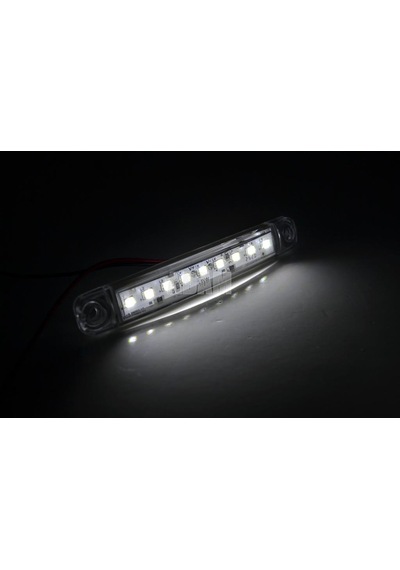 10 Adet Beyaz Parmak Lamba 9 Led Su Geçirmez 12v 24v Emir