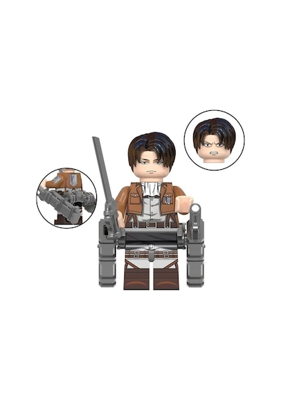 Aot Anime Mini Figür Levi Ackerman X-366