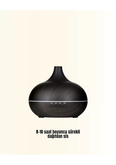 7 Renk Işıklı Ultrasonik Hava Difüzörü - Sessiz Ve Güvenli Kullanım Yeni Nesil