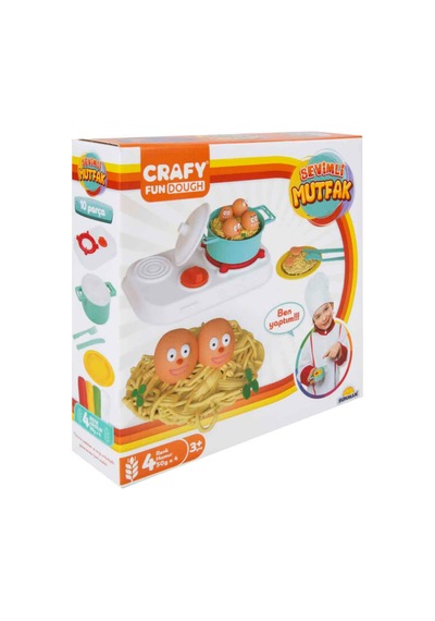 Crafy Sevimli Mutfak 200 Gr. 10 Parça Çok  Renkli