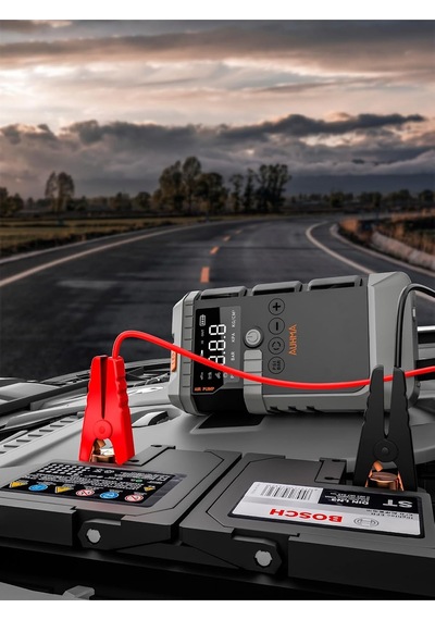 Tr Araç Akü Takviye Jump Starter + Hava Kompresörü 12000 Mah 150 Psi Dijital Ekran