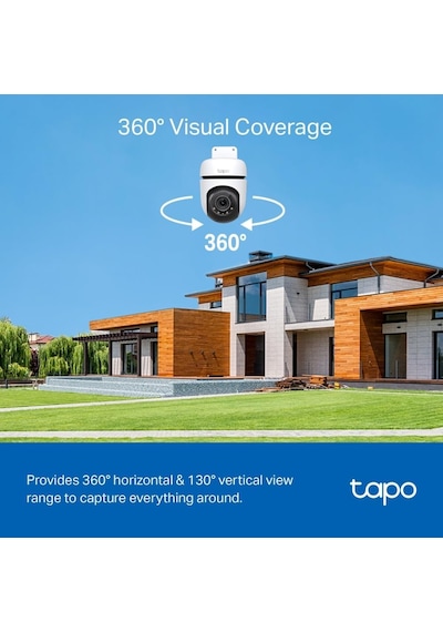 Tp-link Tapo 2k Dış Mekan Pan/tilt Güvenlik Wi-fi Kamera, Ip65 Ha