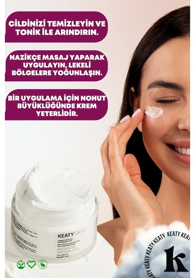 Keaty Skin Pirinç Özlü Cilt Beyazlatıcı Aydınlatıcı Leke Karşıtı Krem 50 ML