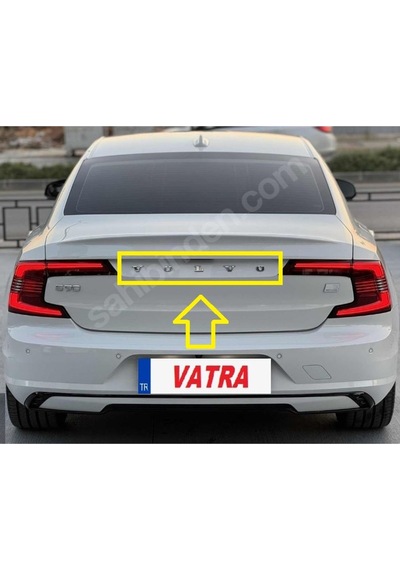 S90 2.0 T8 Recharge Plus Dark 2023-2024 Uyumlu Volvo Ve S90 Bagaj Yazısı Seti