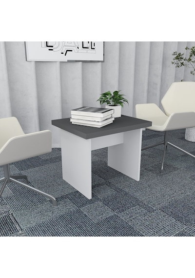 Pasha 4'lü Ofis Takımı  Model 6 Beyaz Füme
