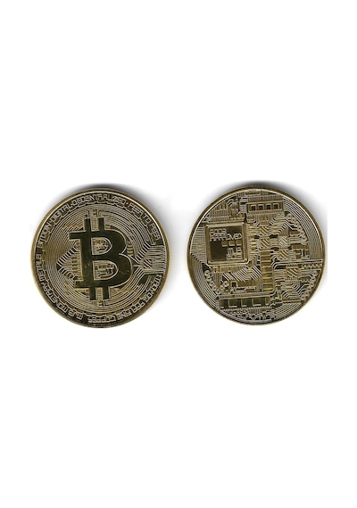 Bitcoin Hatıra Altın Kaplama Madalyon Kapsülünde