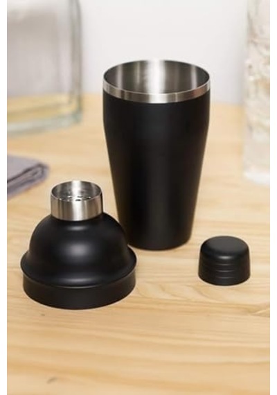 Mat Siyah Çelik 700 Ml Shaker Kokteyl Hazırlama Kabı Bardağı Cin343sy Açık 90877104