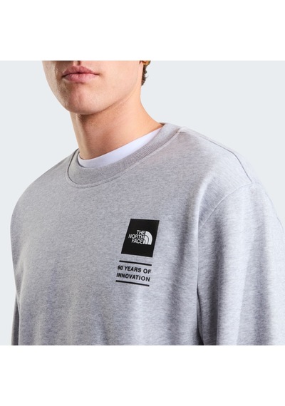 The North Face U Tnf Celebratıon Relaxed Crew-graphıc Erkek Sweatshirt Nf0a8gatdyx1 Gri