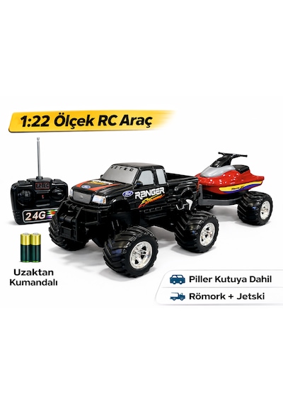 Uzaktan Kumandalı Ford Ranger Ve Jetskı Orijinal Lisanslı Kırmızı