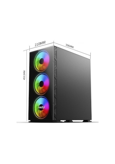 Izoly ST03853 i7-10700F 16 GB 512 GB M.2 NVMe RTX3080 10 GB Free Dos Masaüstü Oyuncu Bilgisayarı