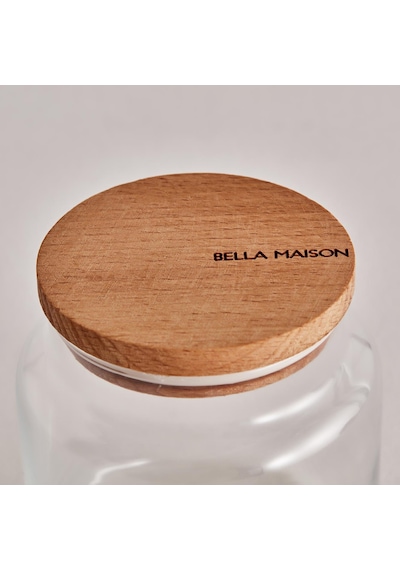 Bella Maison Joye Ahşap Kapaklı Kavanoz Şeffaf 635 CC