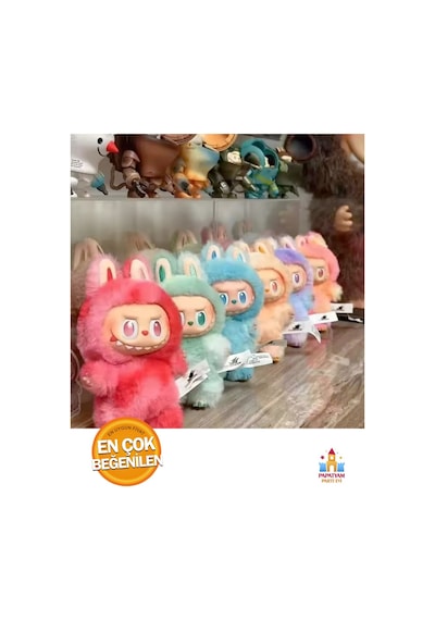 Labubu Figür Oyuncak Anahtarlık Peluş - Labubu Karakter Figür Oyuncak