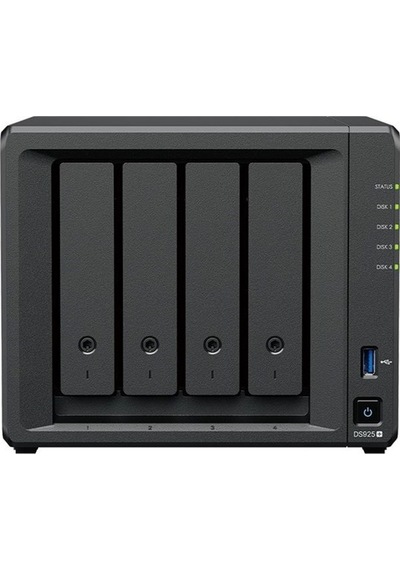 Synology 4diskli Ryzen V1500b-4gb Ram-2-2.5gbe Nas Server Ds925 Plus