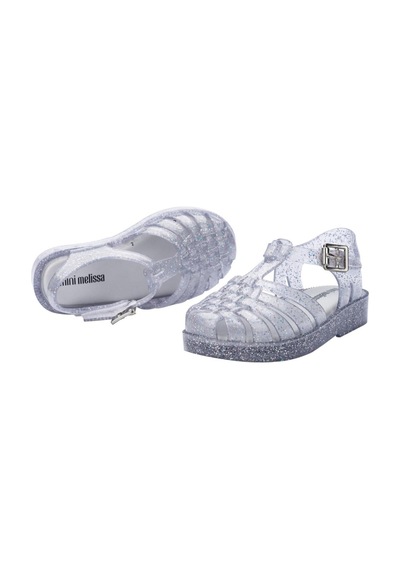 Mini Melissa Kız Çocuk Possession Parıltılı Gümüş Sandalet-14477