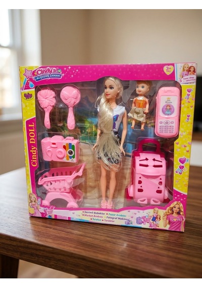 Cindy Doll Oyuncak Bebek Seti - Cindy İle Alışveriş Zamanı -