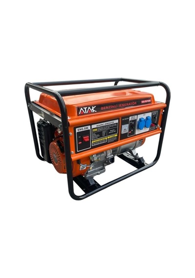 Abm Atak Oopg7500 7.5kw 15bg 420cc 6 İle 9sa 90kg Benzinli Jeneratör