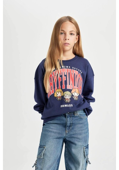 Defacto Kız Çocuk Lacivert Harry Potter Relax Fit Bisiklet Yaka Sweatshirt D3865A824AUNV241 Lacivert Defacto Kız Çocuk Lacivert Harry Potter Relax Fit Bisiklet Yaka Sweatshirt D3865A824AUNV241 Lacivert