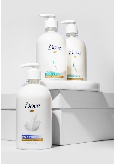 Dove Şampuan 500 ML + Conditioner 500 ML + Body Wash 500 ML