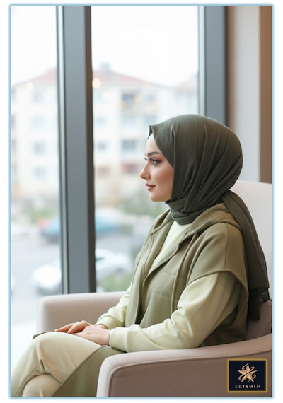 Bambu Kraş Şal Tesettür Giyim, Yüksek Kalite, Hafif, Rahat, Şık, Premium, Lux, Shawl, Scarf Haki