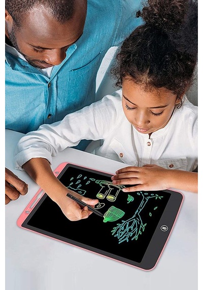 Writing Tablet Lcd 8.5 Inç Dijital Kalemli Çizim Yazı Tahtası Grafik Not Yazma Eğitim Tableti-yeşil