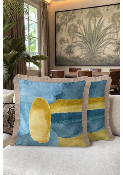 Modern Sanat Esintili Saçaklı Yastık Kılıfı - Minimalist Bohem Mavi Krem Püsküllü Kırlent Kılıfı Sisli Bebek Mavisi Modern Sanat Esintili Saçaklı Yastık Kılıfı - Minimalist Bohem Mavi Krem Püsküllü Kırlent Kılıfı Sisli Bebek Mavisi