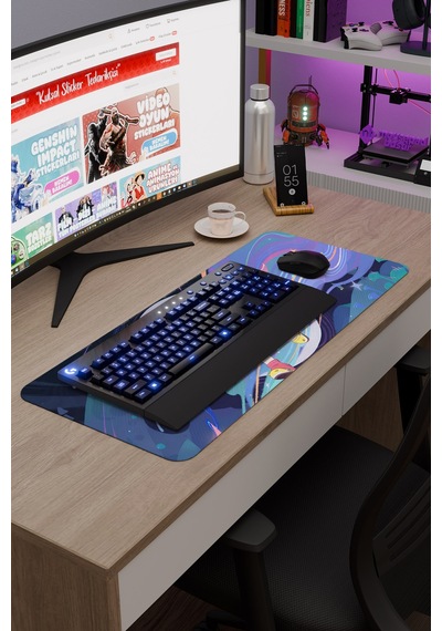 Aino Genshin Impact Anime Oyuncu V2 - 70x30 Xl Gaming Mouse Pad Fare Altlığı